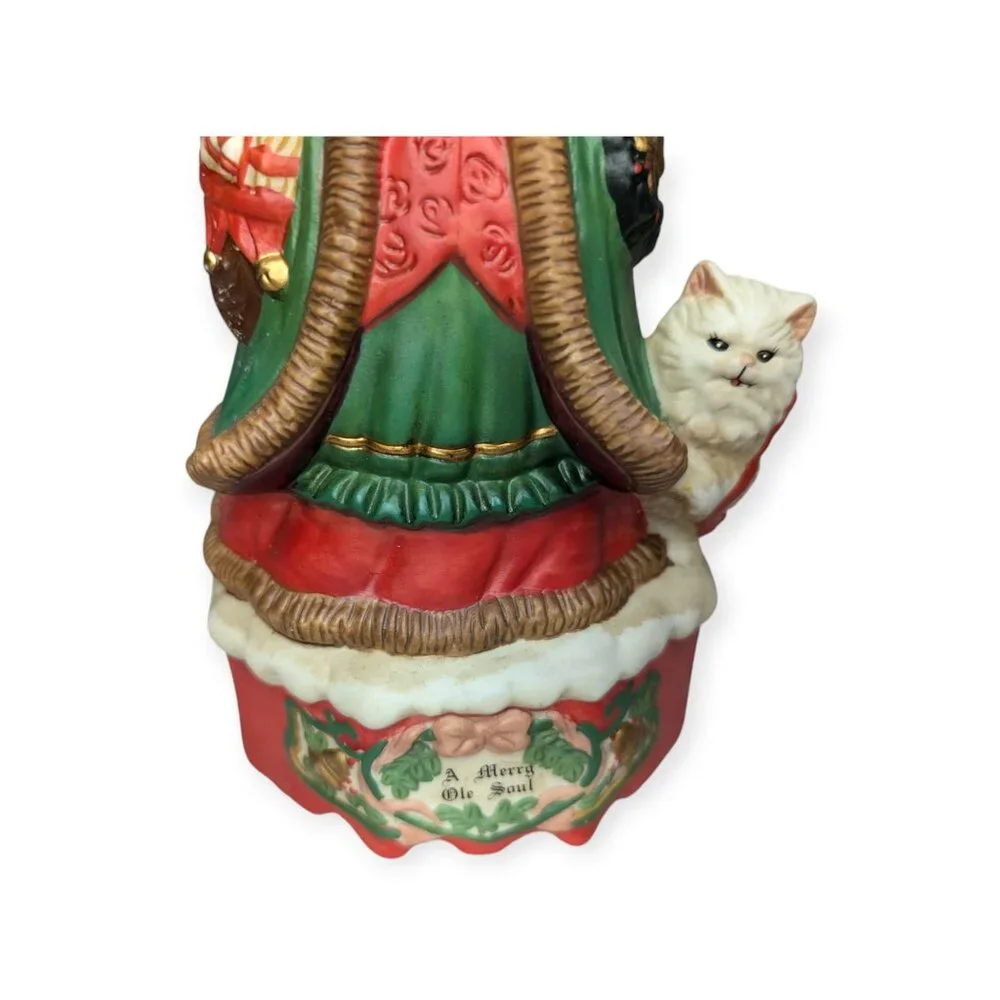 ABC Distributing Inc Merry Ole Soul Musical Santa Claus Figurine Music Box